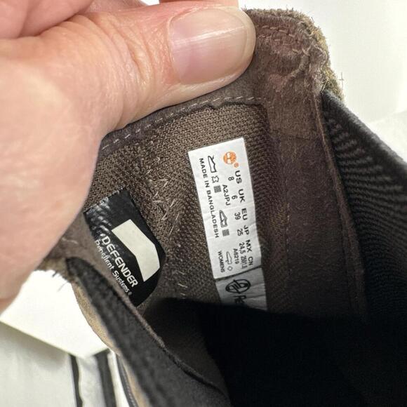 Timberland boots 8 green suede greenstride chelsea ray city pull on fall outdoor - Picture 6 of 7